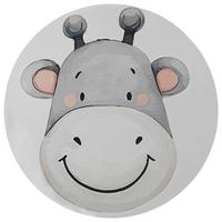 Kinderteppich Giraffe, Digitaldruck - Beige, MODERN, Textil (100cm) - BUNINO