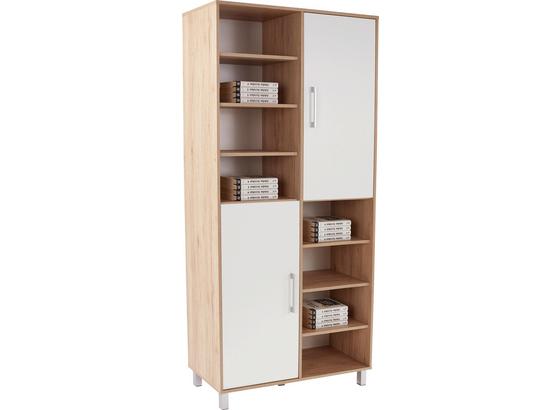 Polc Box - tölgy színű/fehér, modern, faanyagok (98/205/40cm) Polc Box - tölgy színű/fehér, modern, faanyagok (98/205/40cm)