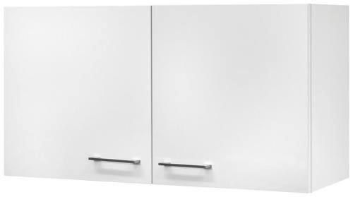 Horná kuchynská skrinka NEO - biela/farba ušľachtilej ocele, Modern, kov/kompozitné drevo (100/54/30cm) - FlexWell