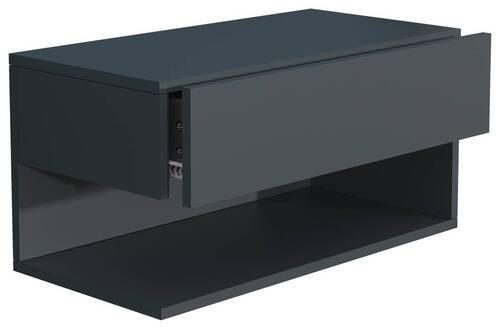 Nachtkästchen Usal Xl B: 60 Cm Anthrazit