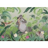 Fototapete Welcome To The Jungle - Gelb/Grün, Trend, Textil (400/280cm)