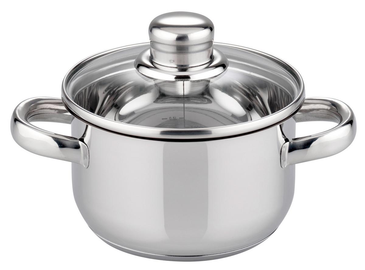 Kochtopfset 22015-Topfset Galactica 15 -Teilig - Edelstahlfarben, Basics, Metall