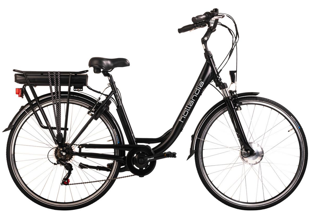 Elektrofahrrad Hollandia Carry On Schwarz - Schwarz, Basics, Metall (21/116/188cm)