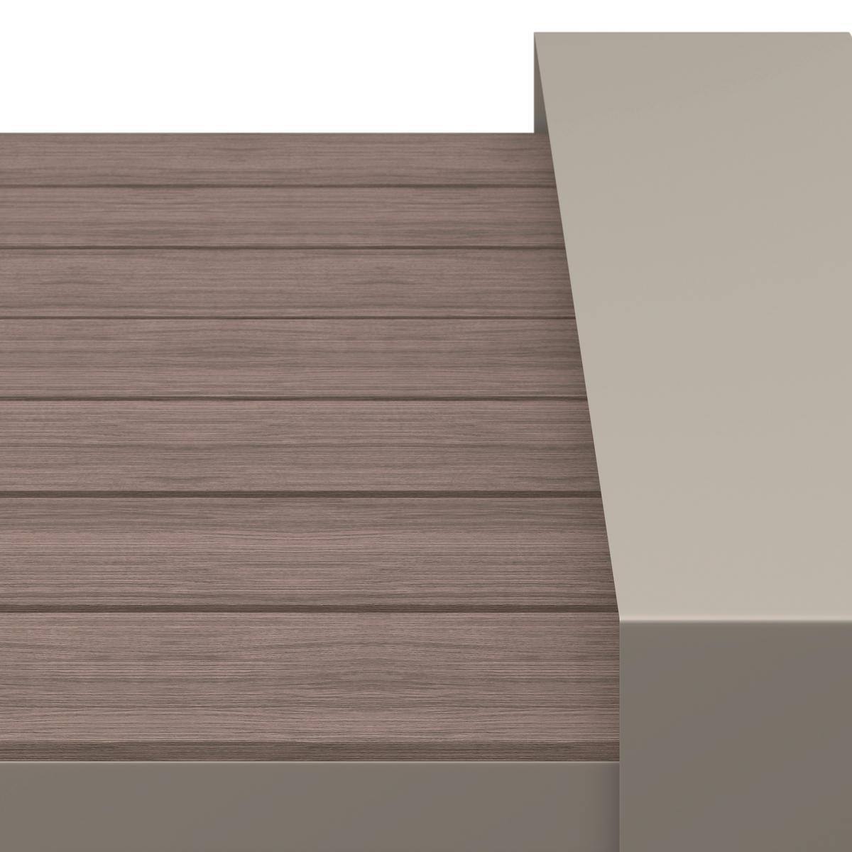 Loungegarnitur Austin - Beige/Braun, MODERN, Kunststoff/Textil (255/326cm) - Beldano