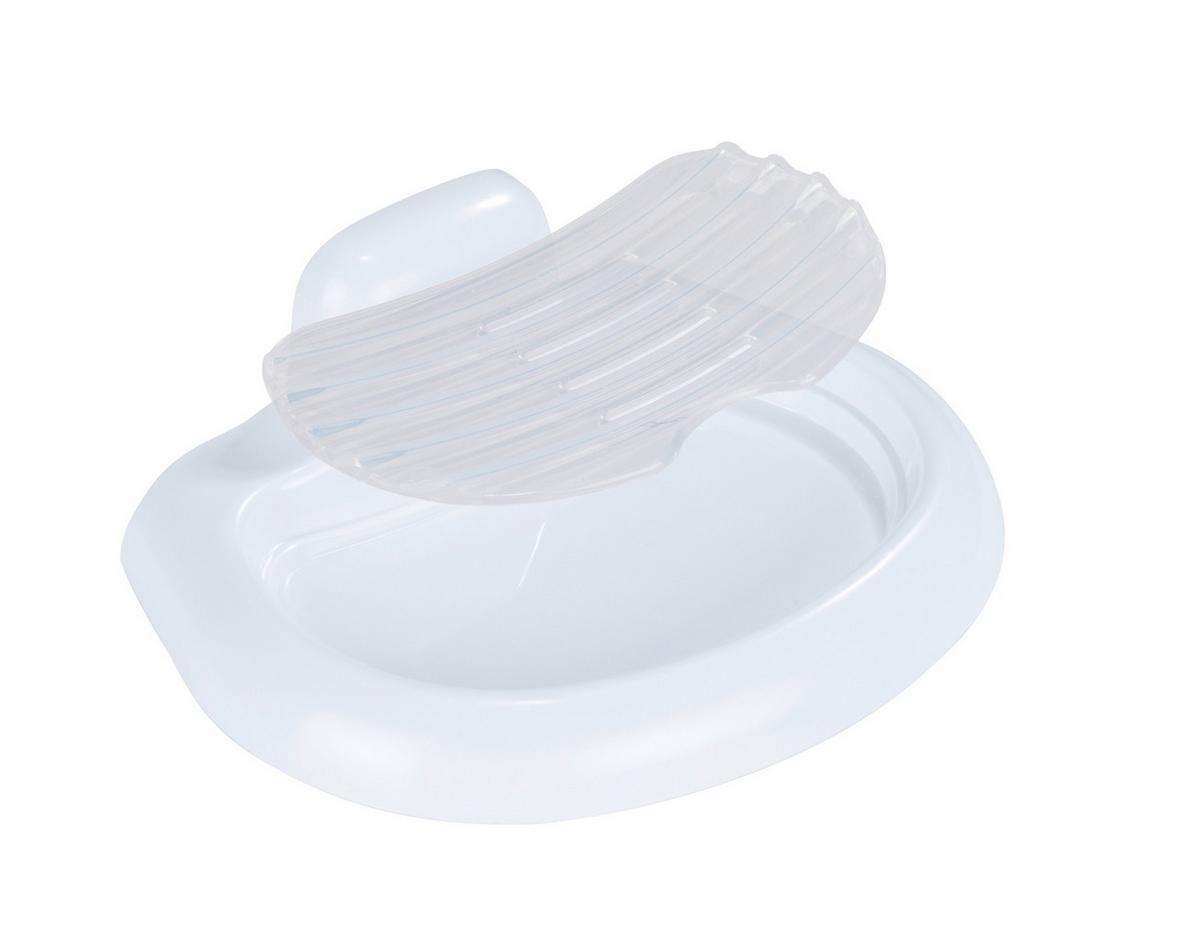Szappantartó Pure 17942100 - fehér, Konventionell, műanyag (17/5,5/12cm) - Wenko