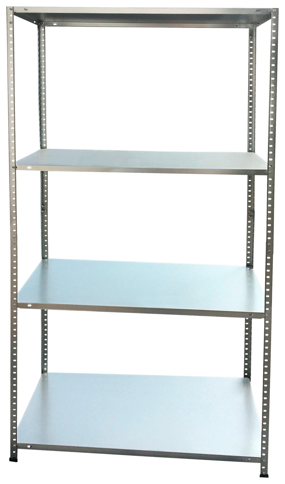 Schraubregal Carbonstahl 75x150x30 Cm 40kg/boden - Silberfarben, MODERN, Metall (75/150/30cm) - Homezone