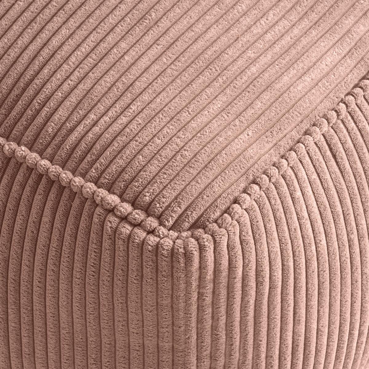 Taburet CAROLINE, růžový manšestr, max. 80 kg - růžová, Moderní, textil (80/38/50cm) - Mömax