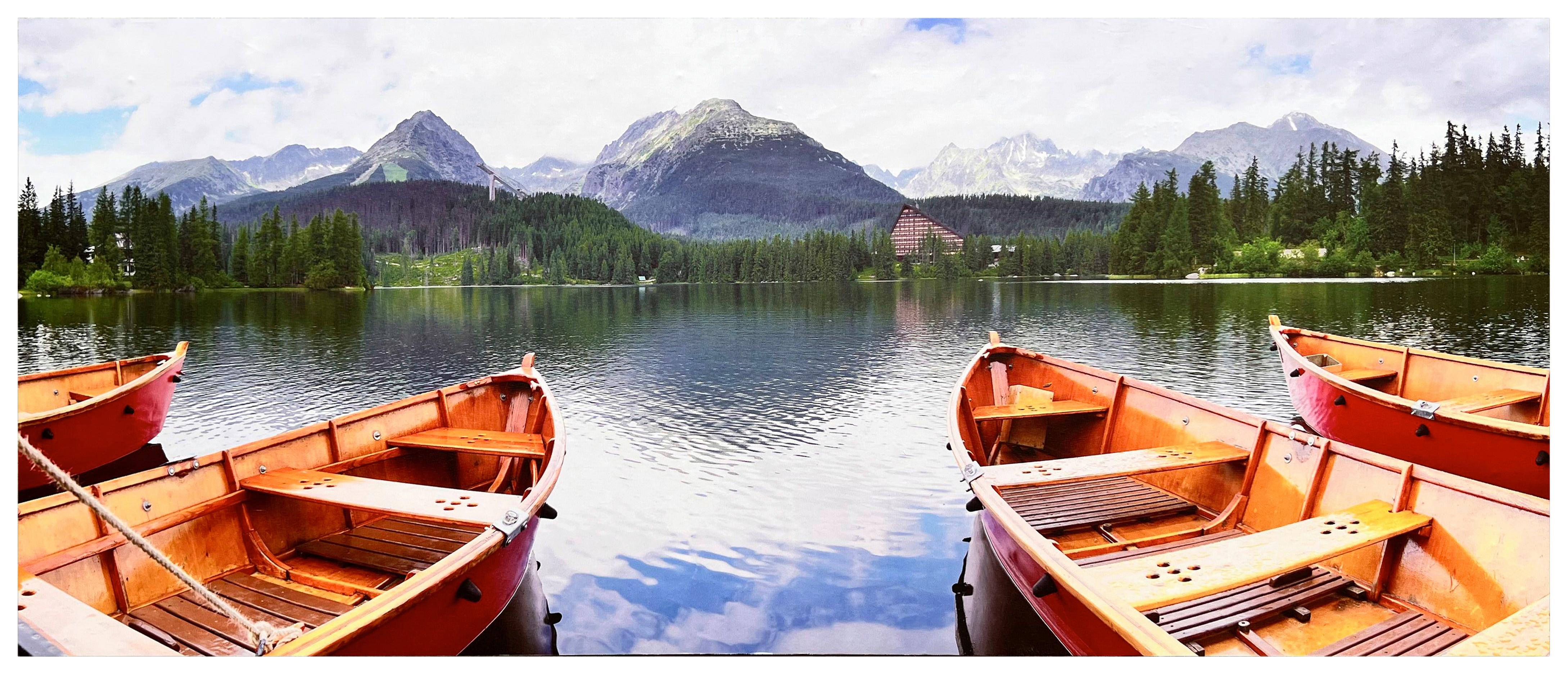 Leinwandbild Nico - Multicolor/Naturfarben, KONVENTIONELL, Holzwerkstoff/Textil (120/50/2cm) - Luca Bessoni