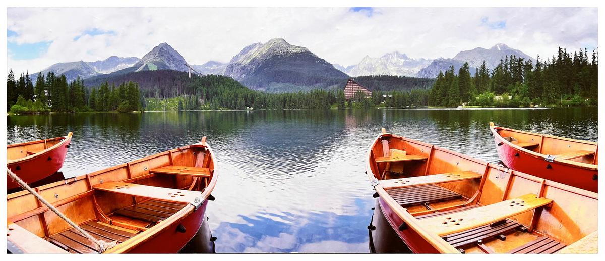 Leinwandbild Nico - Multicolor/Naturfarben, KONVENTIONELL, Holzwerkstoff/Textil (120/50/2cm) - Luca Bessoni