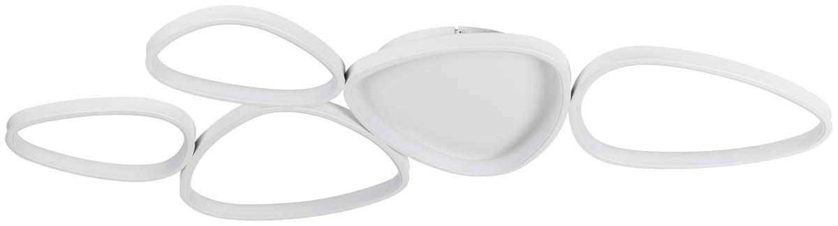 STROPNÉ LED SVIETIDLO WHITI - biela, Modern, kov/plast (109/55/5.2cm) - Mömax