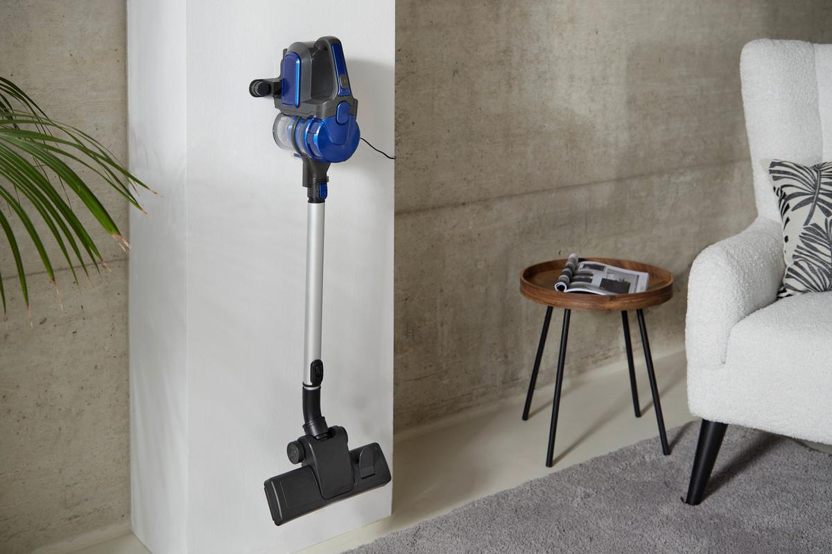 Akku-Handstaubsauger Reno 0,8 l mit 2-in-1-Funktion - Blau/Schwarz, LIFESTYLE, Kunststoff/Metall (120/27/20cm) - Bono
