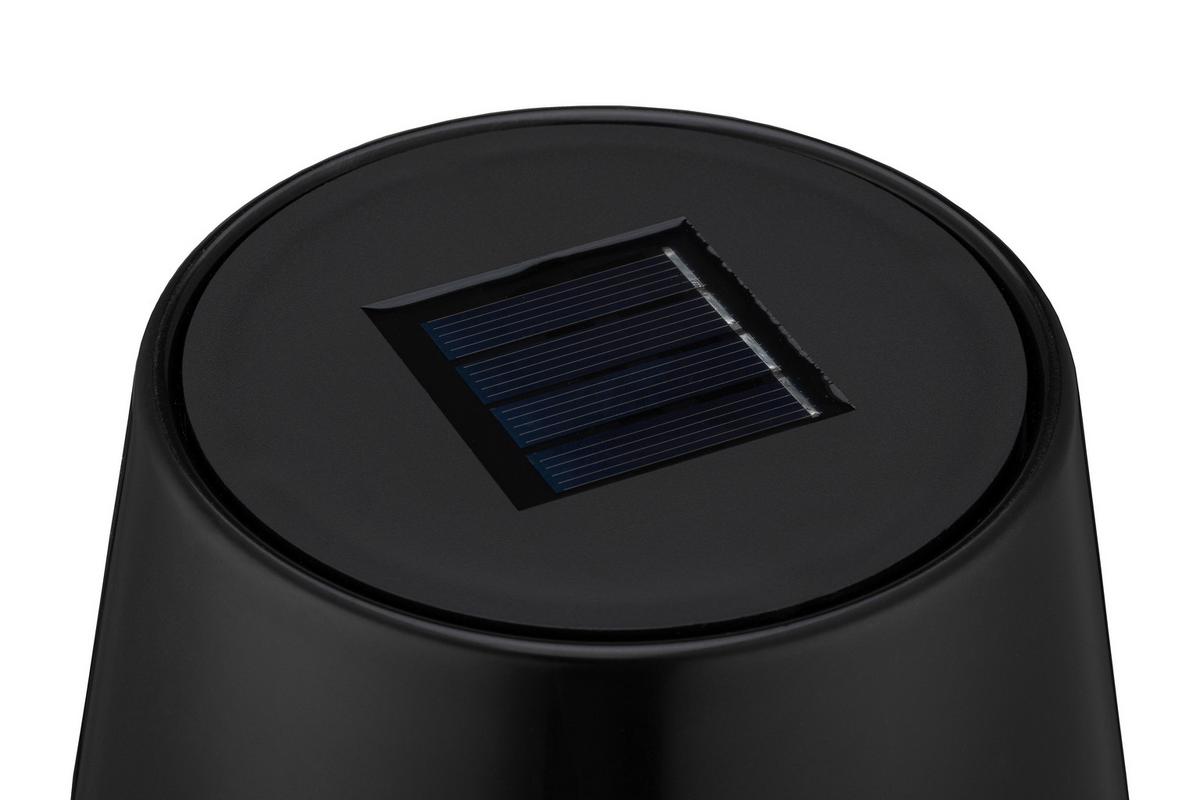 Solarleuchte, 2700k Donatella - Schwarz, Basics, Kunststoff (12/27,5cm) - Homezone