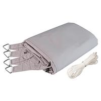 Sonnensegel Quadrat 4x4 M - Creme/Grau, Basics, Kunststoff (400/400cm)
