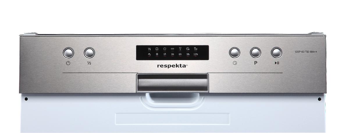 Geschirrspüler Gsp60tidm B: 59,8 Cm Teilintegriert - Edelstahlfarben/Weiß, Trend, Metall (59,8/81,5/57cm) - Respekta