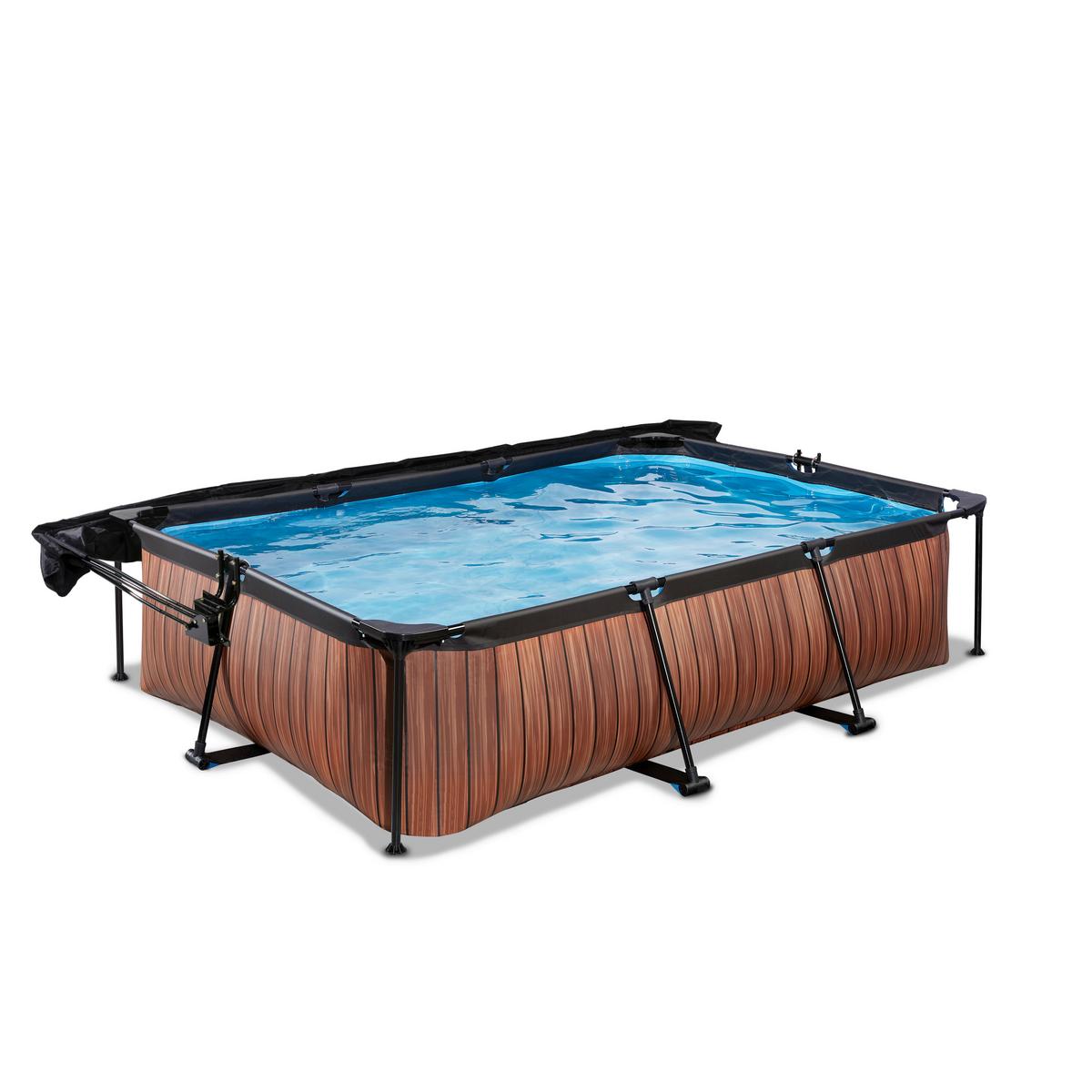 Pool-set Exit Wood Pool - Braun, KONVENTIONELL, Kunststoff (300/200/65cm) - EXIT Toys