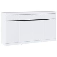 Kommode Turino Neo Weiß/Graphit  B: 168 cm - Schwarz/Graphitfarben, Trend, Holzwerkstoff (168/92,1/39,9cm)