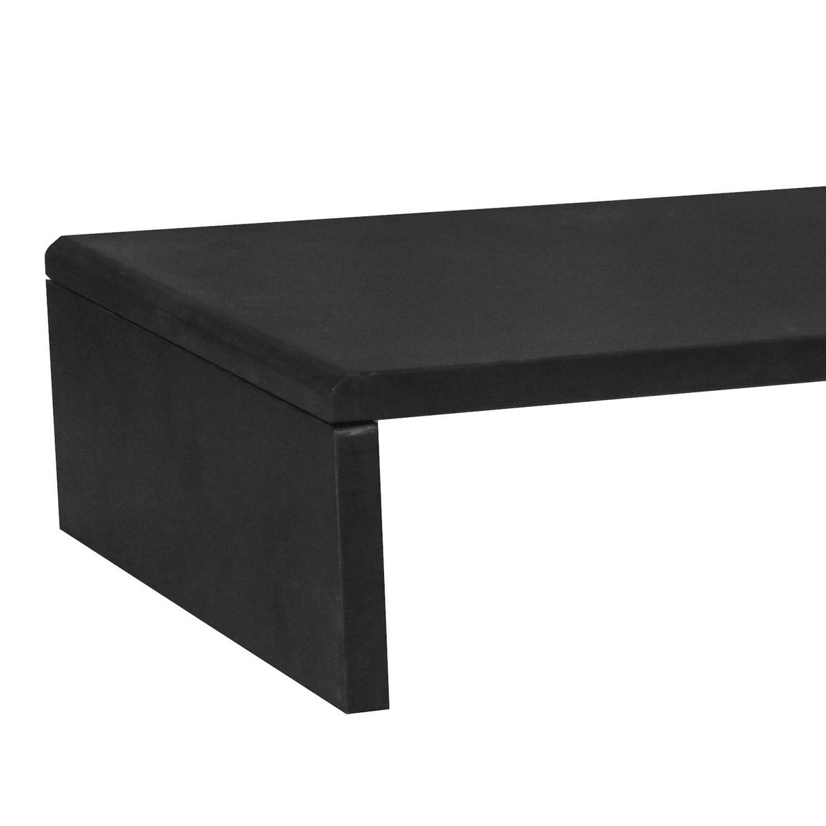 TV NADSTAVEC AKTION - čierna, Modern, kompozitné drevo (70/12,8/35cm)