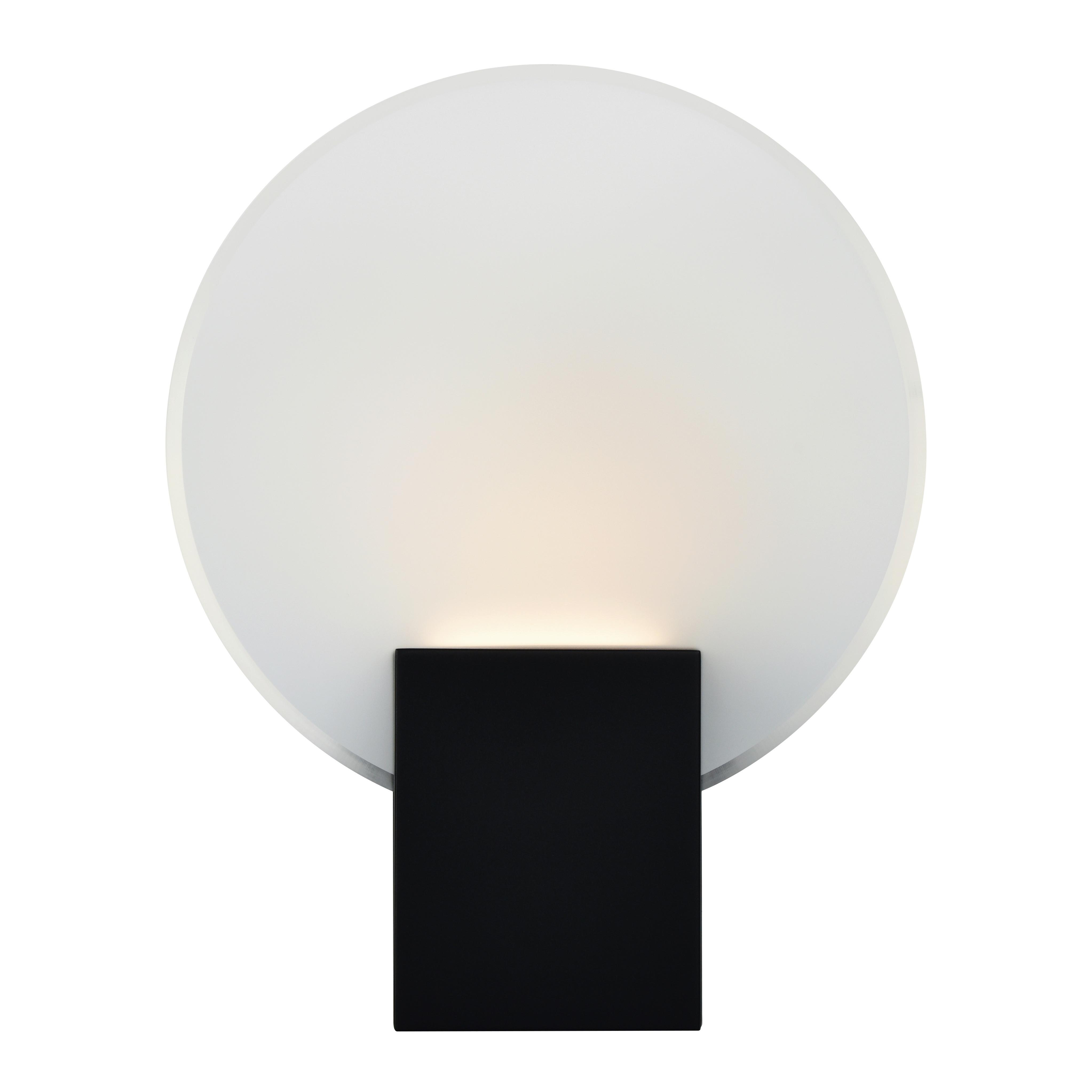 Wandleuchte Hester Schwarz D: 20 Cm - Schwarz, Design, Glas/Metall (20/25,5cm) - Nordlux