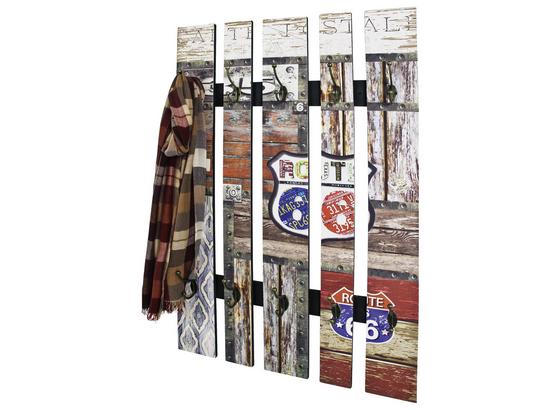 Wandgarderobe Timber 65 cm Vintageoptik - Multicolor, KONVENTIONELL, Holzwerkstoff (65/100/9cm) Wandgarderobe Timber 65 cm Vintageoptik - Multicolor, KONVENTIONELL, Holzwerkstoff (65/100/9cm)