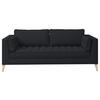 3-sitzer-sofa Doti - Schwarz/Naturfarben, Design, Textil (170/95/85cm) - MID.YOU