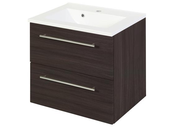 Waschtischkombi Mailand 60 cm Eiche Dekor - Eichefarben/Weiß, MODERN, Holzwerkstoff/Kunststoff (60/54/47cm) Waschtischkombi Mailand 60 cm Eiche Dekor - Eichefarben/Weiß, MODERN, Holzwerkstoff/Kunststoff (60/54/47cm)
