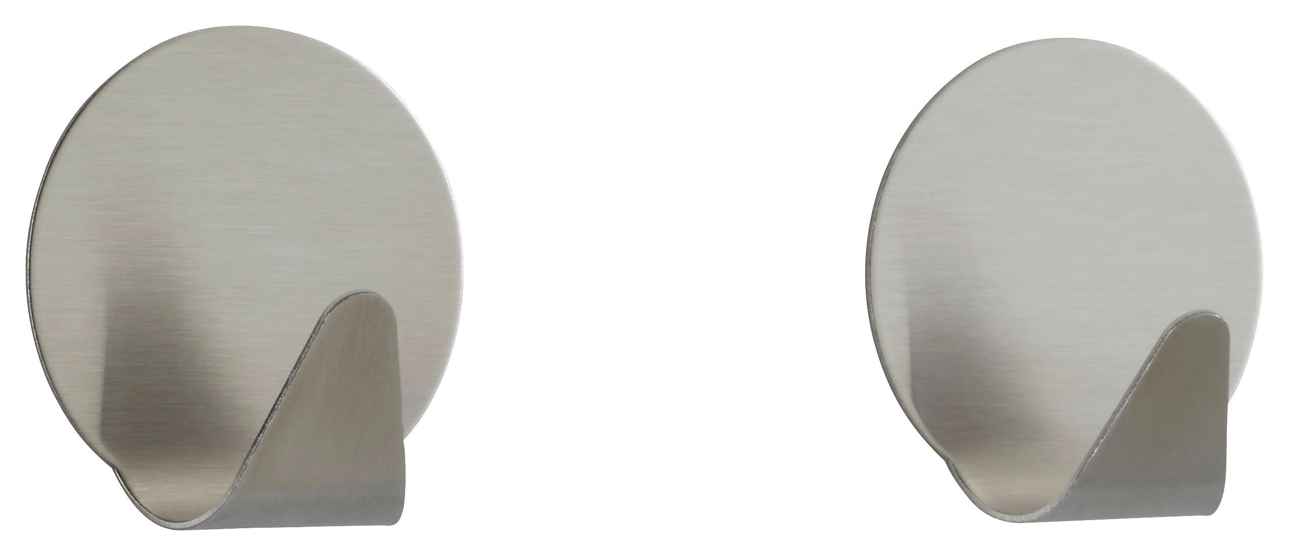 Lepící háčky WENKO -SB- - barvy nerez oceli, kov (3,5/3,7/2cm) - Mömax