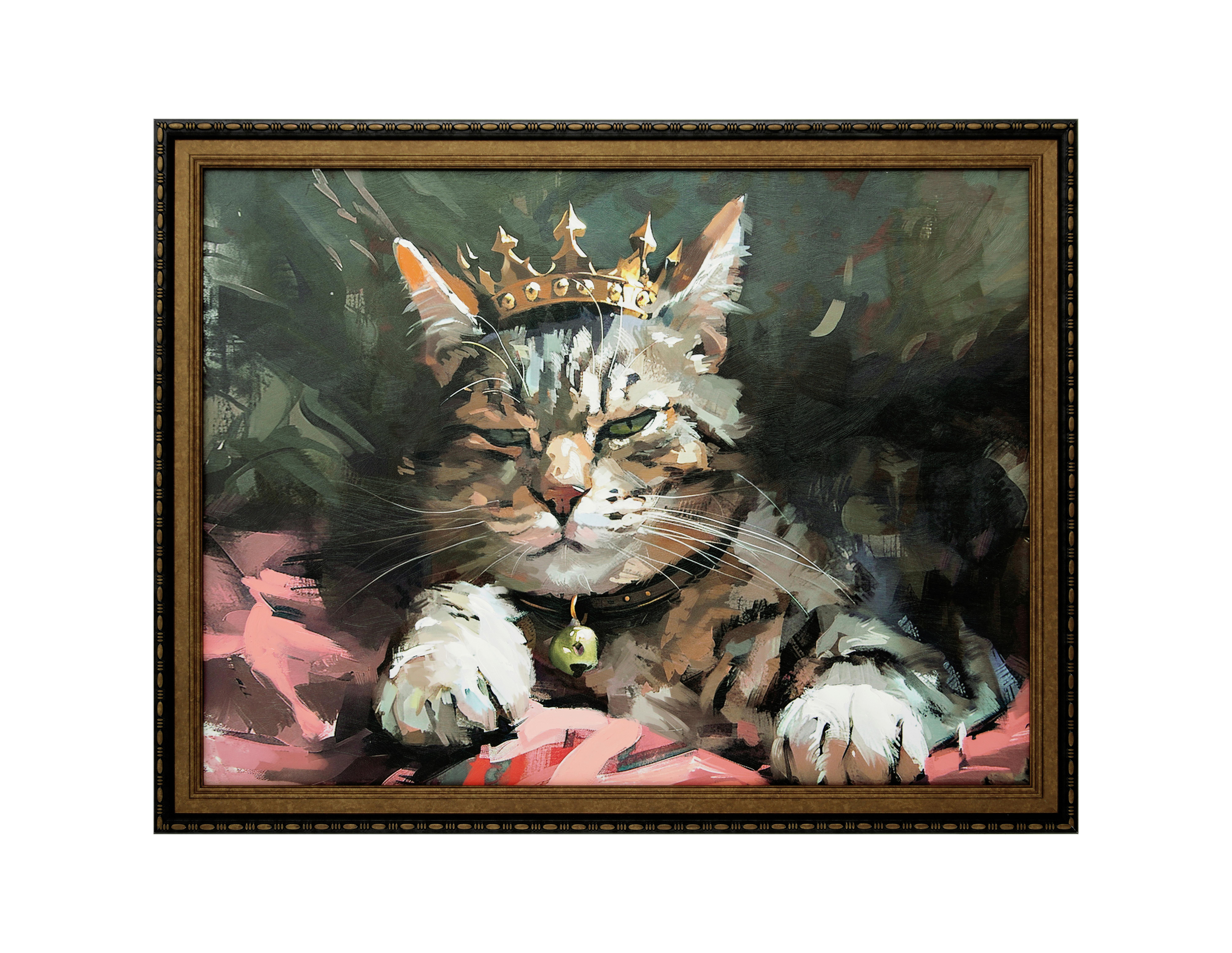 Leinwandbild Luke -Paz- - Messingfarben/Multicolor, KONVENTIONELL, Kunststoff/Textil (87,6/4,3/67,6cm) - James Wood