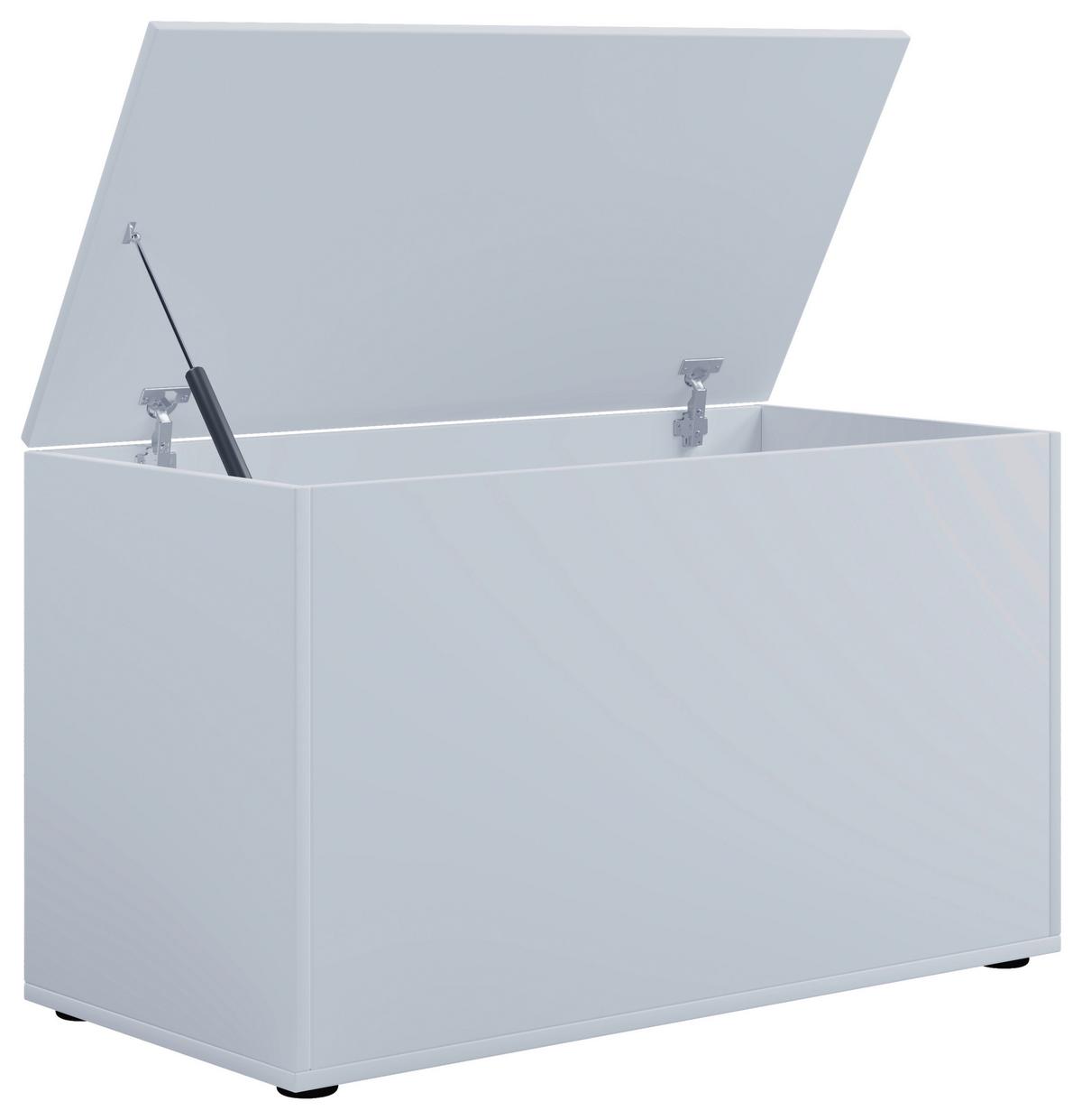 Truhe Bendola Weiß B: 82 cm - Weiß, KONVENTIONELL, Holzwerkstoff (82/49/44cm) - MID.YOU