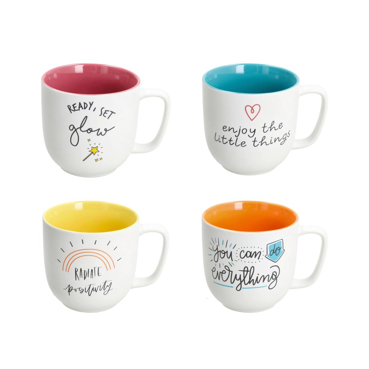 Kaffeebecher Iris - Blau/Gelb, Design, Keramik (11/14cm) - Tognana