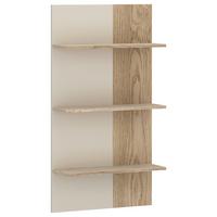 Wandregal, Meolo, B: 60 cm Kaschmir/Eichefarben - Kaschmir/Eichefarben, MODERN, Holzwerkstoff (60/114/21,6cm)
