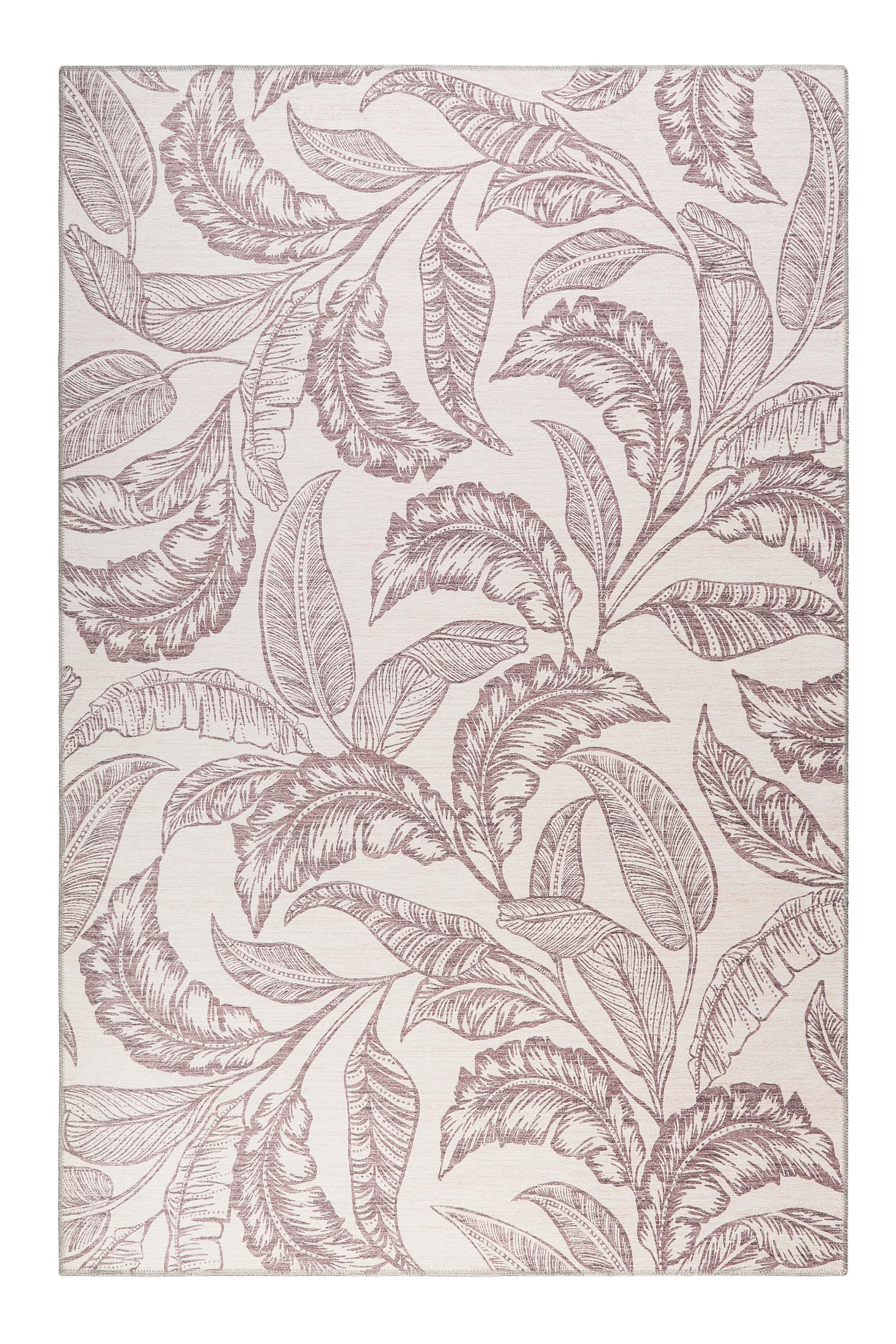 Webteppich Mozambique Palm Taupe/beige 130x190 Cm