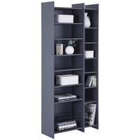 Regal Lenny Pr 23083-Reg/191/80 - Anthrazit/Schwarz, MODERN, Holzwerkstoff (80/191/31,8cm)