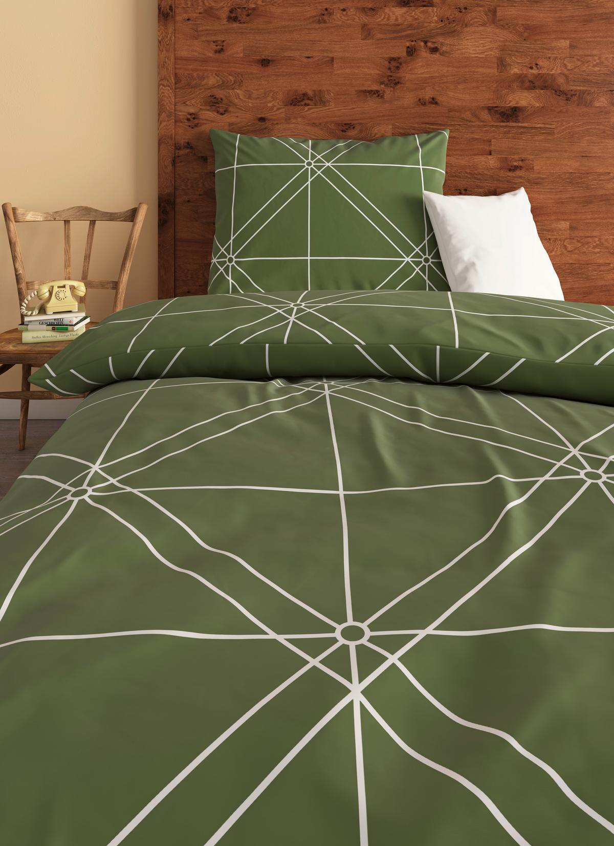 Ágyneműhuzat-garnitúra Chalene - zöld, Romantik / Landhaus, textil (140/200cm) - James Wood