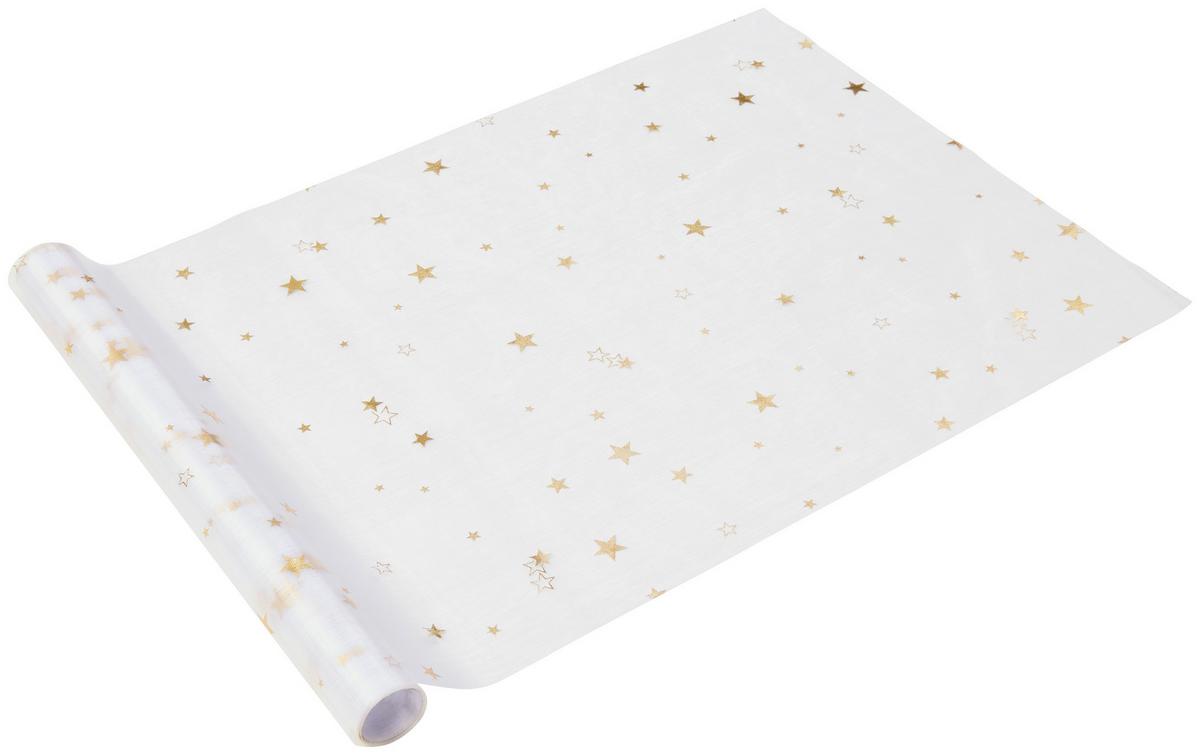 Asztali Futó Stars Kb. 35/300cm - aranyszínű, Konventionell, textil (35/300cm) - Ondega