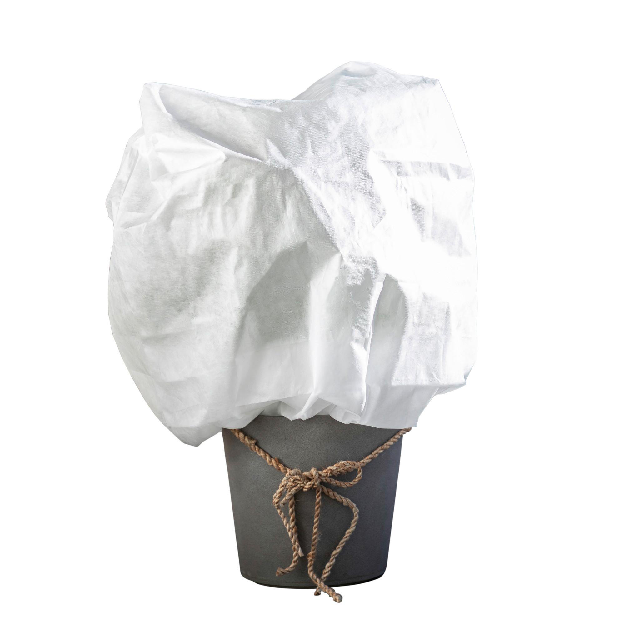 Wintervlieshaube Öko Protect Xl, - Weiß, Basics, Textil (140/200/90cm) - Windhager