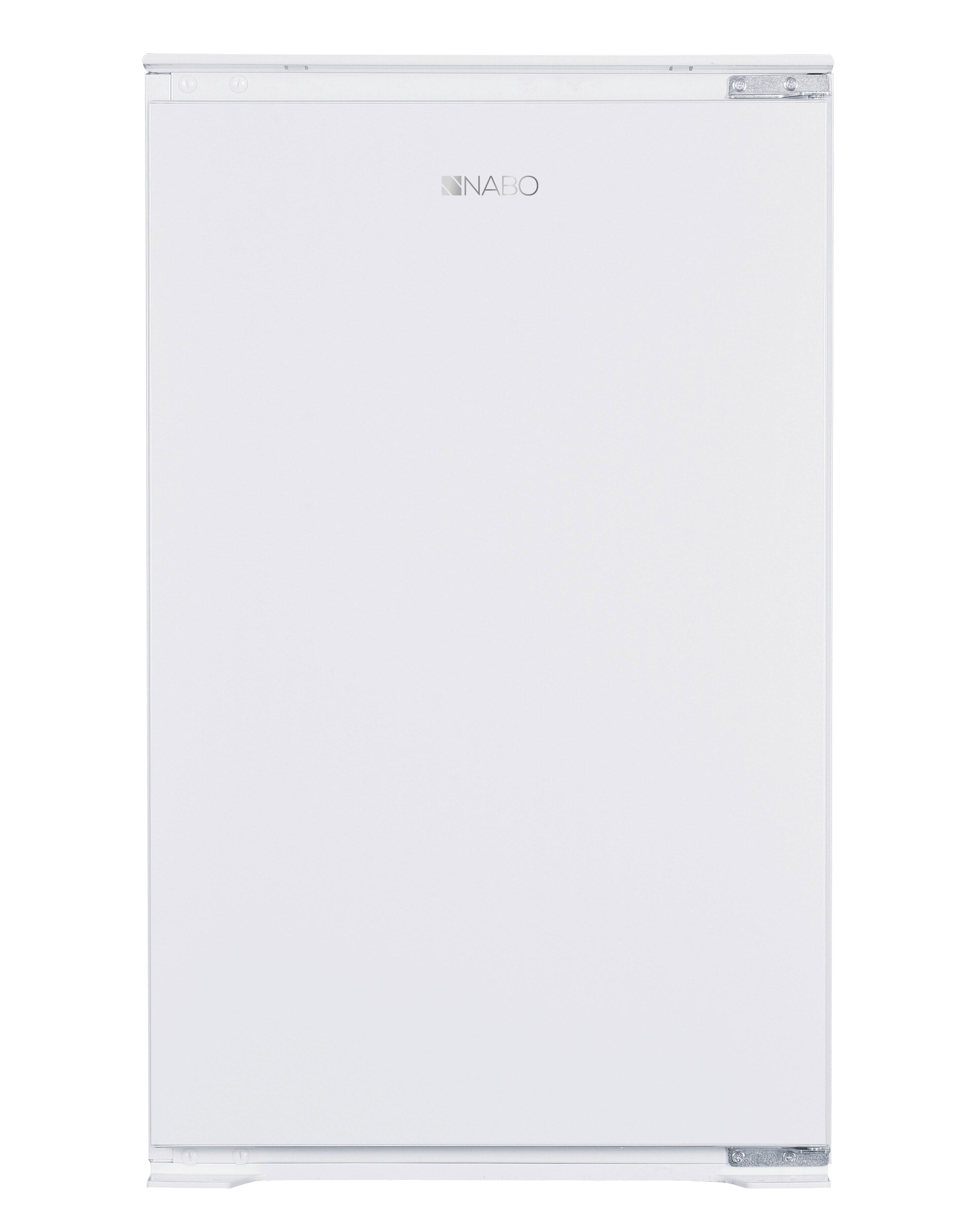 Einbaukühlschrank Nabo H: 89 Cm 129 L - Weiß, Basics, Glas/Kunststoff (54/89/54cm) - Nabo