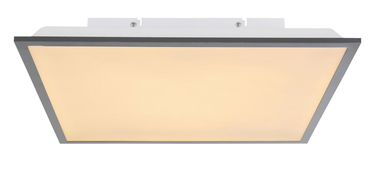 Led-deckenleuchte Ada L: 45 Cm - Opal/Graphitfarben, MODERN, Kunststoff/Metall (45/45/7,5cm)