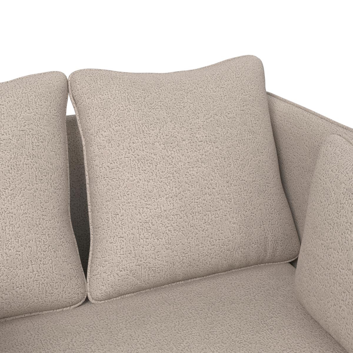 Relaxačné ležadlo SANDY, sivobéžová ženilka, max.140 kg - čierna/sivobéžová, Modern, kov/drevo (120/74/160cm) - Bessagi Home