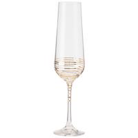 Sklenice na sekt Elegance, ca 200ml - čiré/barvy zlata, Moderní, sklo (0,2l) - Bohemia