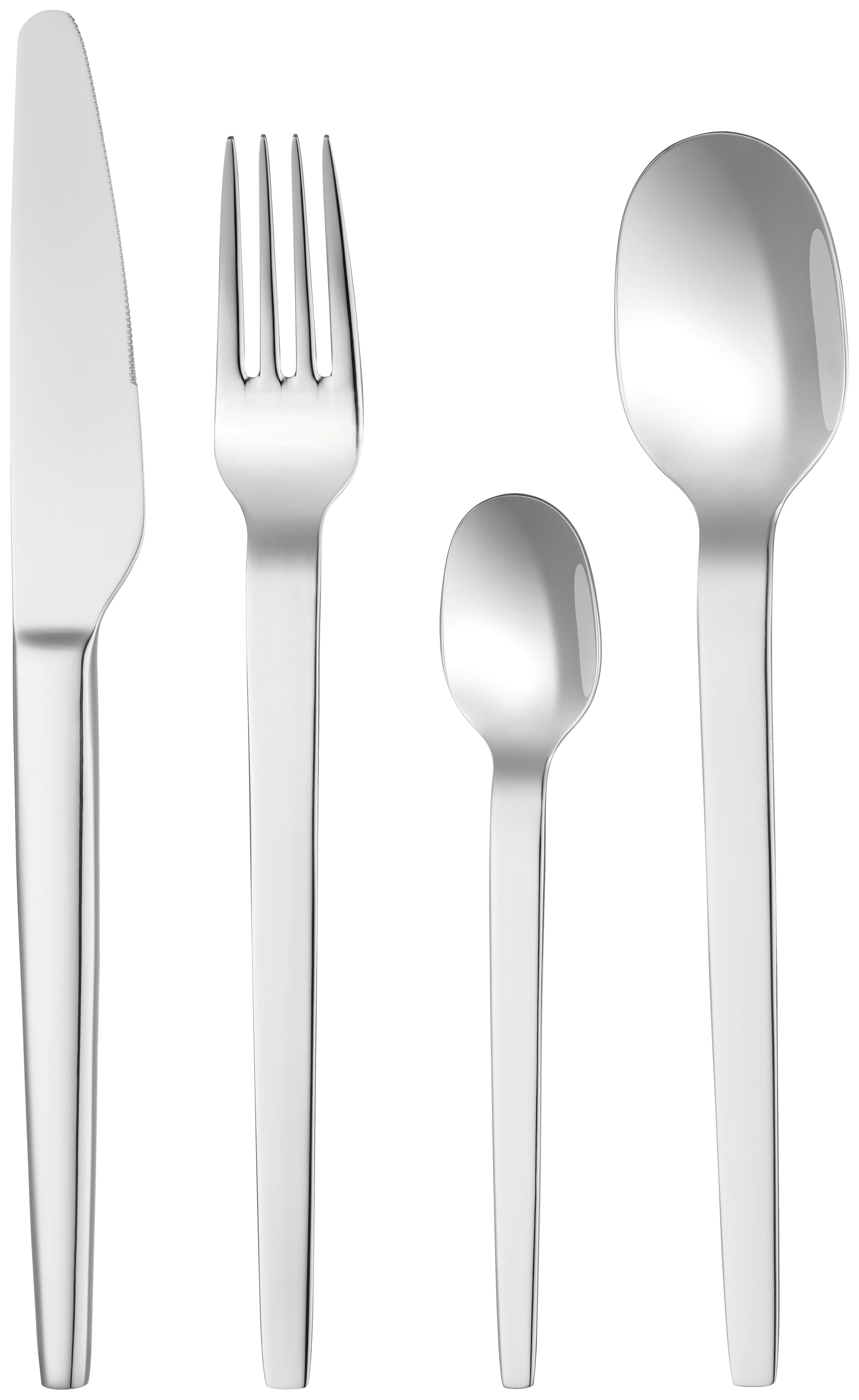 Sada příborů THI - barvy stříbra, Moderní, kov - Mömax
