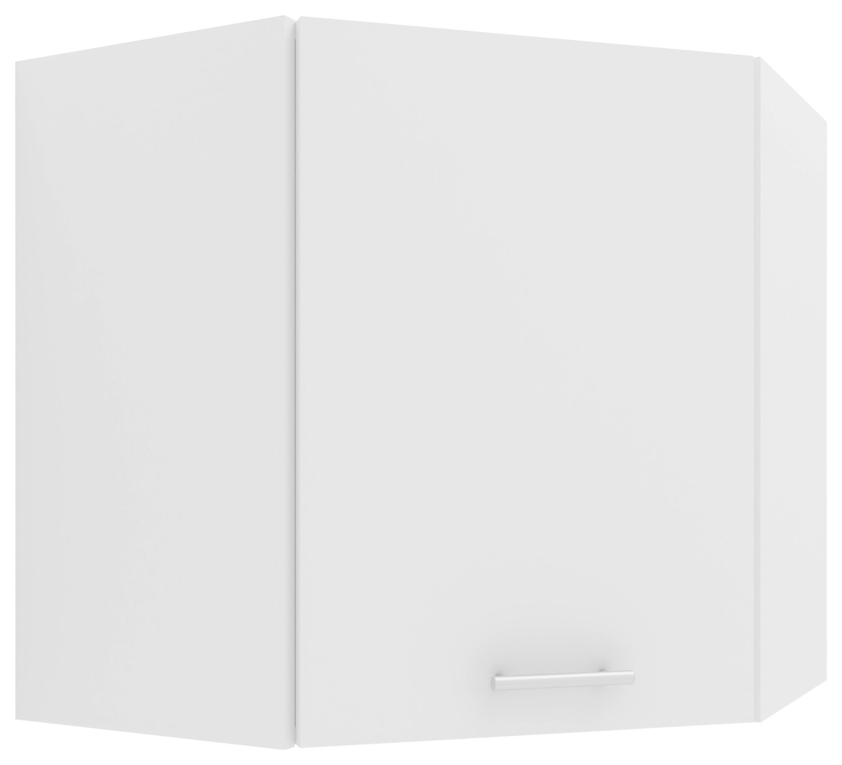 Eckoberschrank Esilo B: 57 cm Weiß - Weiß, KONVENTIONELL, Holzwerkstoff (57/60/57cm) - MID.YOU
