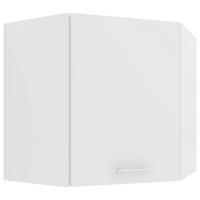 Eckoberschrank Esilo B: 57 cm Weiß - Weiß, KONVENTIONELL, Holzwerkstoff (57/60/57cm) - MID.YOU