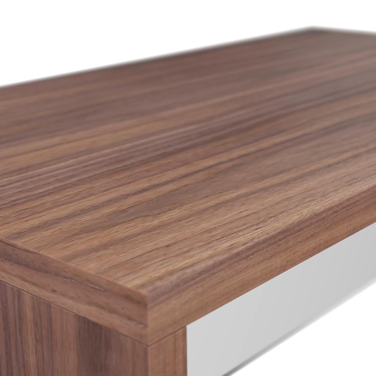 Konferenční stolek Nayla, dekór vlašský orech, š: 110 cm - čiré/barvy vlašských ořechů, Moderní, dřevo/kompozitní dřevo (110/38/60cm)