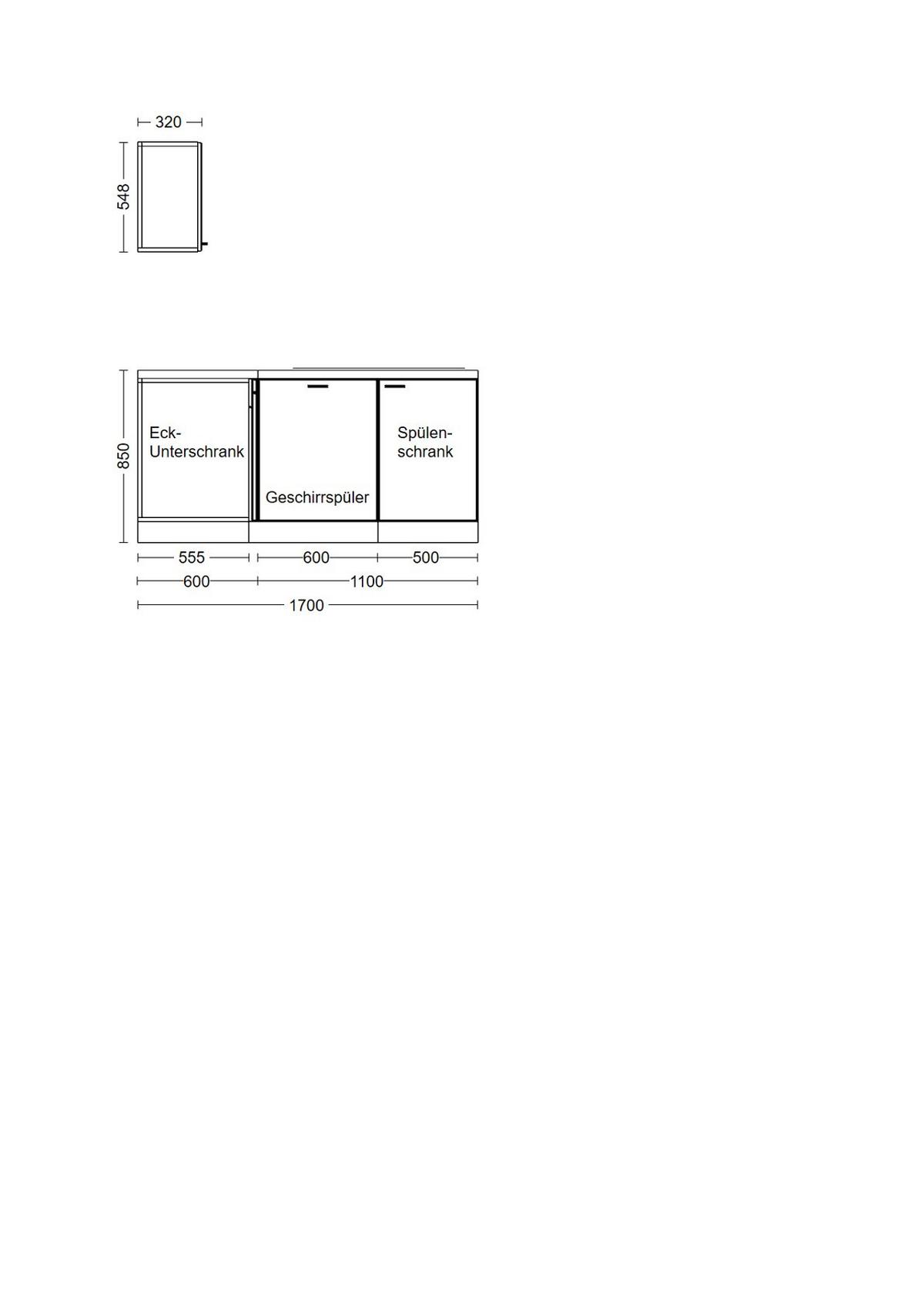 Eckküche Samoa Mit Geräten 280x170 cm - Weiß/Sonoma Eiche, MODERN, Holzwerkstoff (280/170cm) - FlexWell