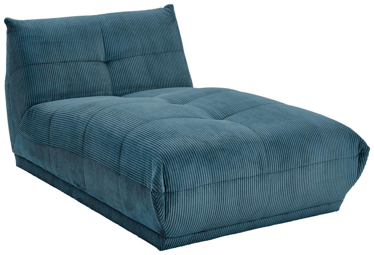 Modul Sofa Giselle Ottomane B: 105 Cm Cord Petrol - Petrol, Trend, Textil (105/80/185cm) - Livetastic