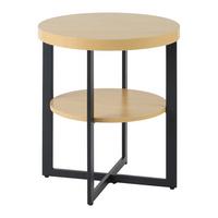 PRÍRUČNÝ STOLÍK RONDO - čierna/dub artisan, Konventionell, kov/kompozitné drevo (50/50/55cm) - Mömax