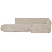 Ecksofa Polly Sandfarben S: 275x150cm - Sandfarben/Schwarz, Design, Textil (275/150cm) - Livetastic