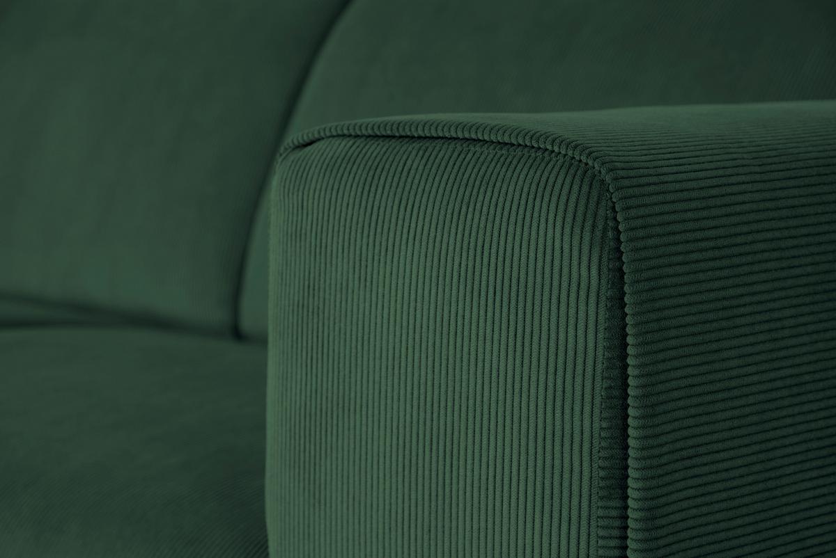 Ecksofa Erno Grün S: 262 cm - Schwarz/Grün, Design, Textil (262/183cm) - MID.YOU