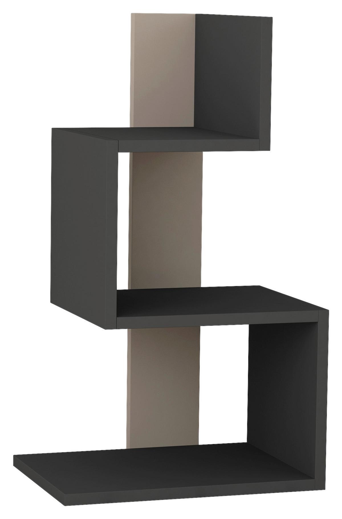 Beistelltisch Rosie Beistelltisch - Anthrazit/Beige, Design, Holzwerkstoff (42/72/30cm) - Livetastic