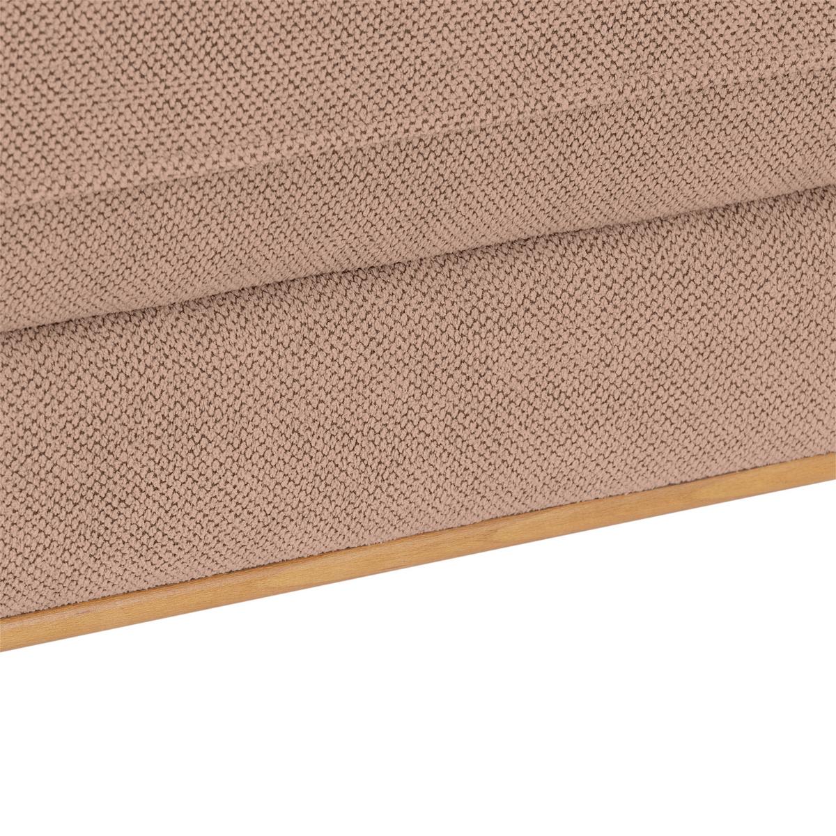 Rohová sedačka BERGAMO, pravá, růžová - růžová/černá, Moderní, kov/textil (238/162cm) - Ondega